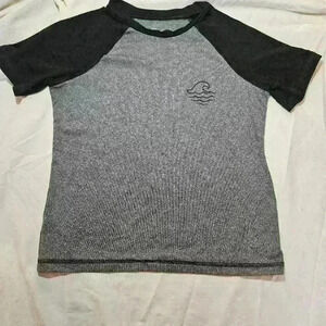 Swim Shirt Boy's size 8 Black & Gray